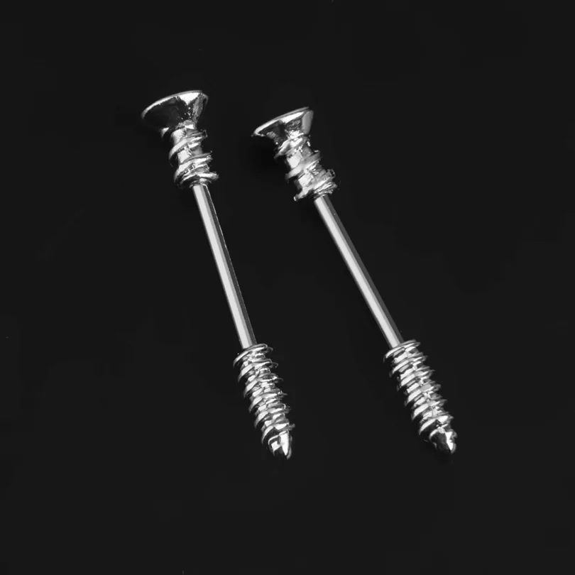 Пирсинг для сосков с 14G винтом из нержавеющей стали 2016 ee|body piercing|nipple ringpiercing body |