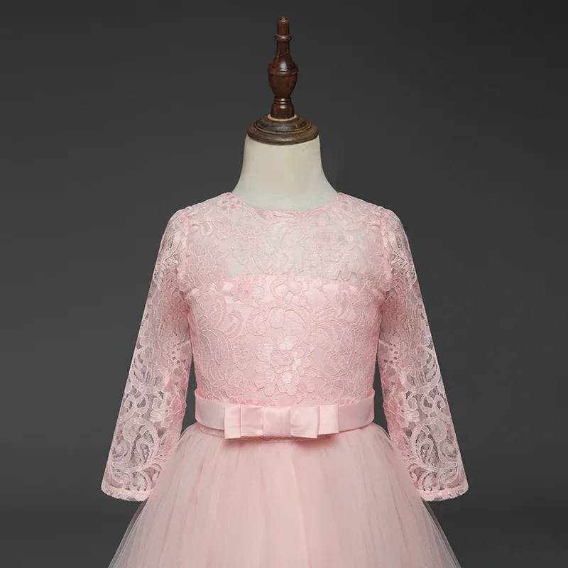 Princess Lace Dress Kids Flower Tutu for Girls Children Dresses Wedding Party Formal 14T New Years Eve Clothing | Детская одежда и