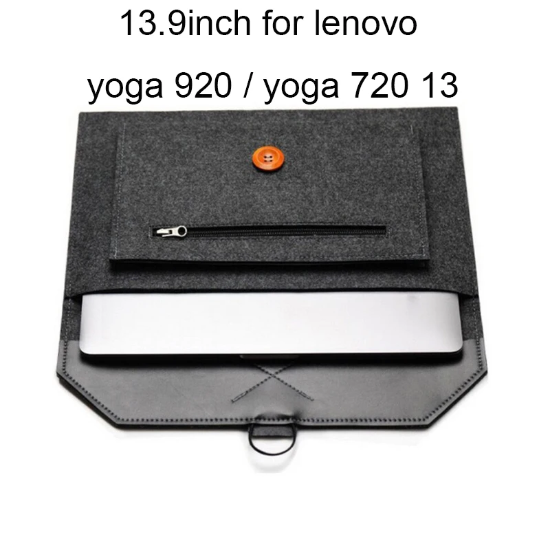 Сумка для планшета, ноутбука lenovo Yoga 920 720 530 520 Ideapad 320 13,3 13,9 14 15,6 дюймов, чехол из микрофибры, чехол-сумка - Цвет: 13.9 inch
