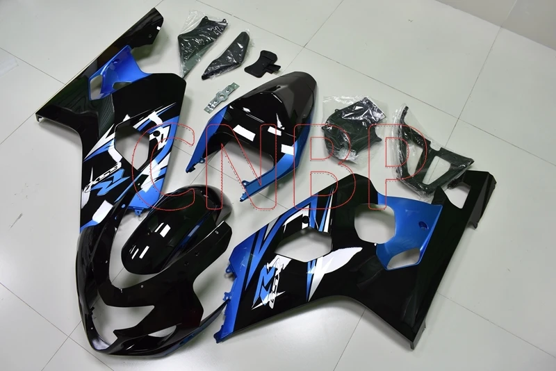 Мотоцикл обтекатель для Suzuki GSXR750 2004-2005 K4 черный синий тела наборы GSXR 600 2004 Обтекатель GSXR 750 2005 без краски