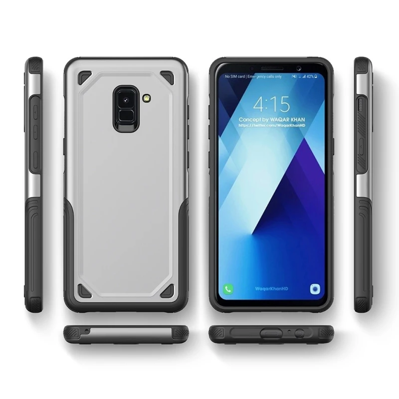 Противоударный прочный армированный защитный чехол для Samsung Galaxy A6 (2018)|Бамперы| |