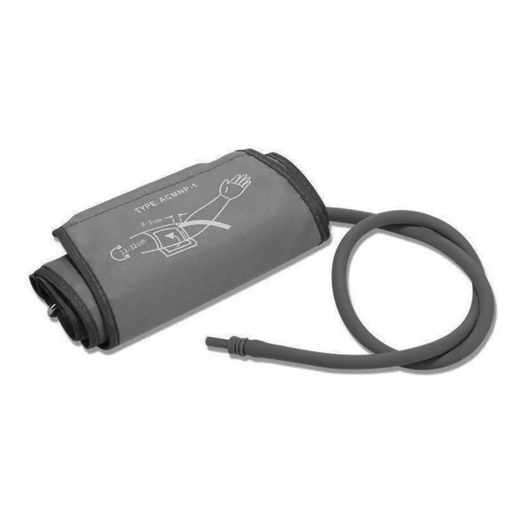 dark gray Portable 22-32 CM Arm Cuff Digital Blood Pressure Monitor Portable Single Tube Tonometer Cuff For Sphygmomanometer - Color: dark gray