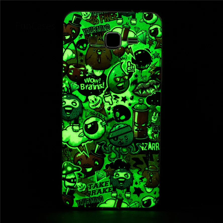 Светящийся чехол для coque samsung Galaxy Grand Prime силиконовый G531H G530 чехол|Бамперы| |