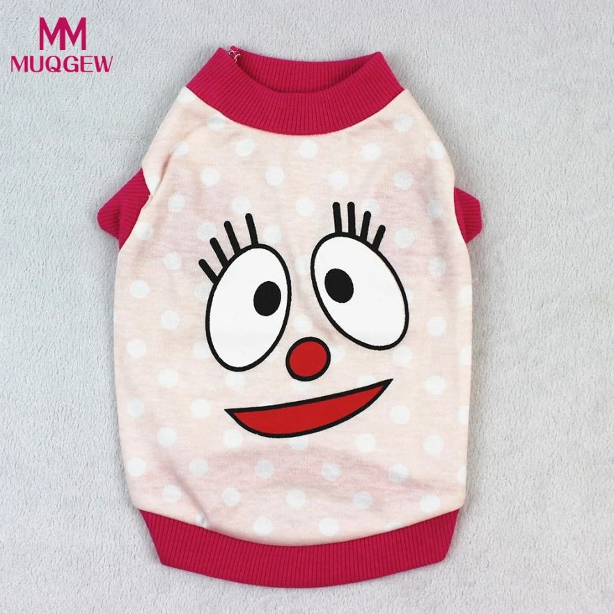 Хлопковая одежда для собак жилет недорогая зимний костюм щенков футболка