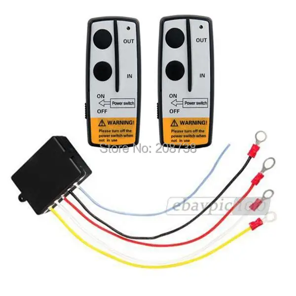 Беспроводная лебедка с дистанционным управлением двойной телефон 12 В В|wireless remote