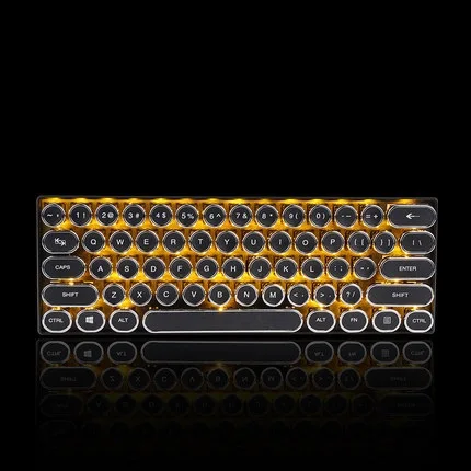 Black Longhua Axis RK61 машинка 61 Ключ двухрежимный Bluetooth беспроводной/проводной с подсветкой механическая клавиатура съемный кабель Longhua/Cherry переключатели - Цвет: Black Longhua Axis