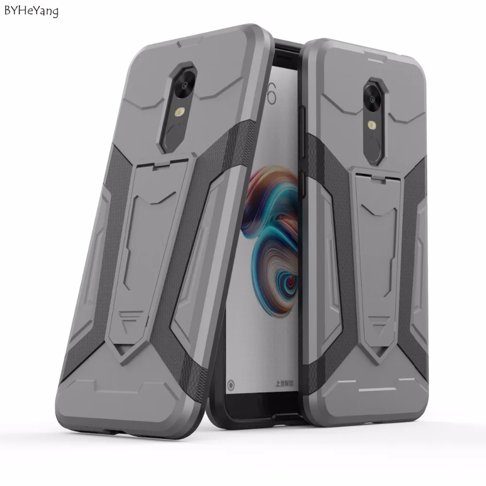 Чехол byheyang для Xaomi Xiaomi Redmi 5 Plus чехол Funda Armor Гибридный Силиконовый пластиковый