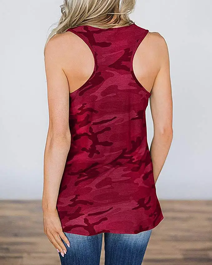 Женский камуфляжный топ с карманами трехцветная футболка в стиле пэчворк лето 2020