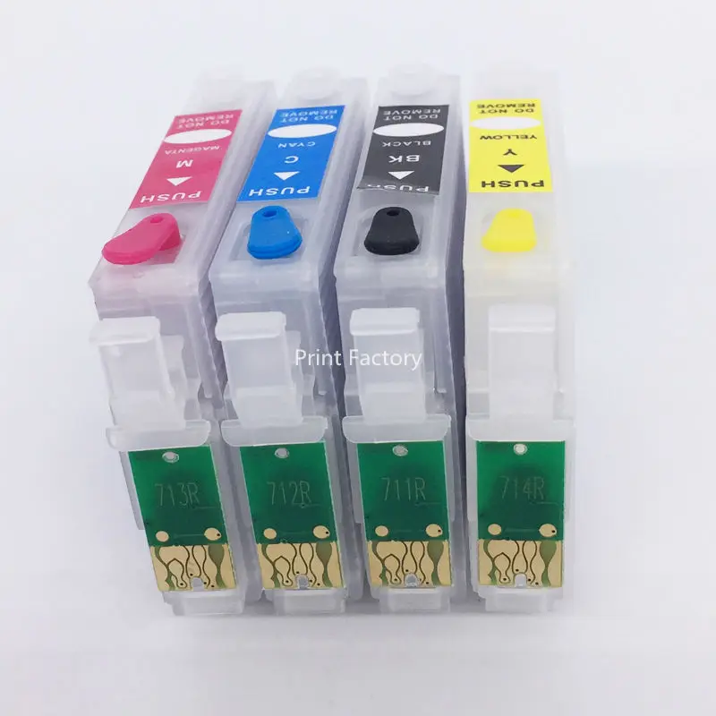 Многоразовый картридж с чипом для Epson DX6050 DX7400 DX7450 DX8400 DX8450 DX9400 DX9400F без чернил|refillable