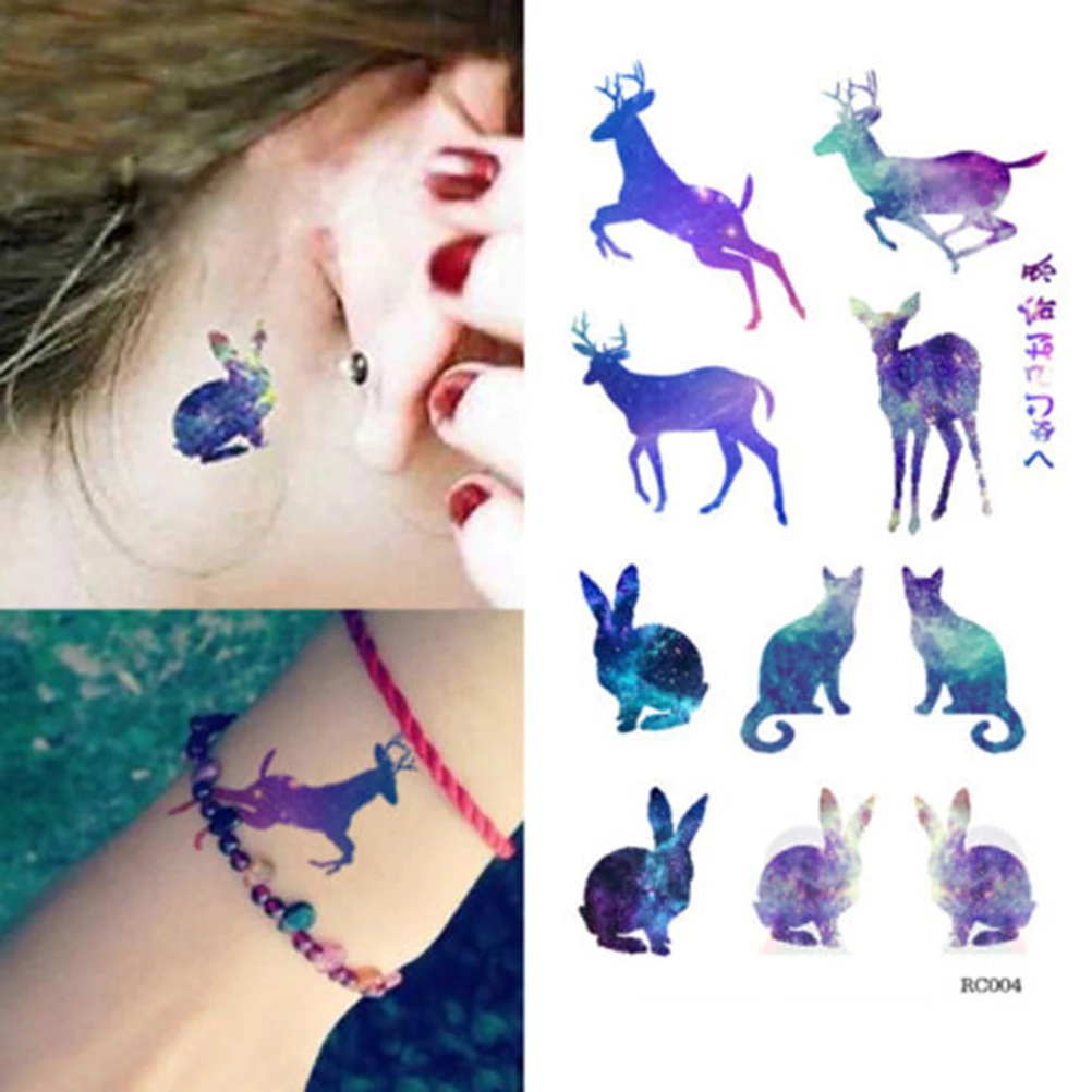 Одноразовые водонепроницаемые 3D татуировки наклейки временная фольга