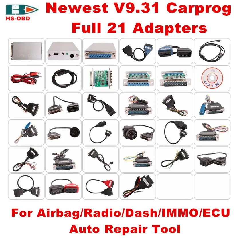 Автомобильный адаптер prog Carprog V9.31 Full 21 2017 профессиональный программатор ECU для