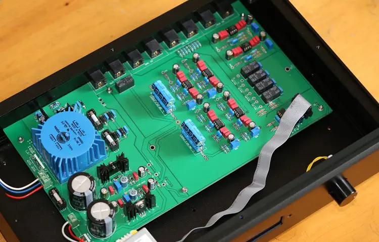 Готовые C7 дистанционного Управление предусилитель стерео Hi-Fi AD797ANZ предamp-amp исходя из MBL6010D усилителя