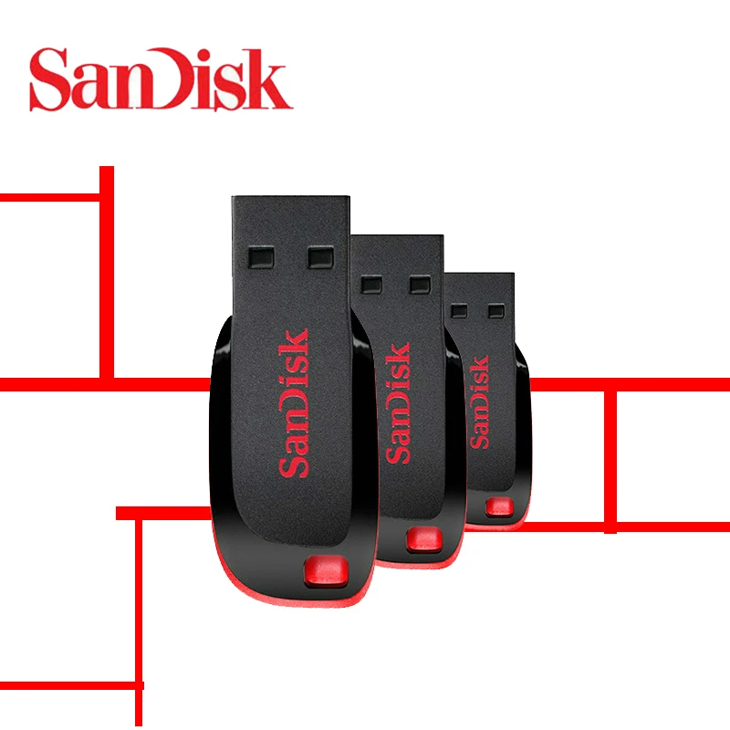 Оригинальный USB флеш накопитель SanDisk 32 ГБ CZ50 128 64 8 16 карта памяти usb накопители