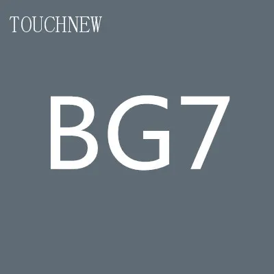 BG7 TOUCHNEW на заказ, одноцветные эскизные маркеры на спиртовой основе, двойная головка, кисть, маркеры, ручка для рисования, манга, товары для рукоделия, маркеры - Цвет: BG7
