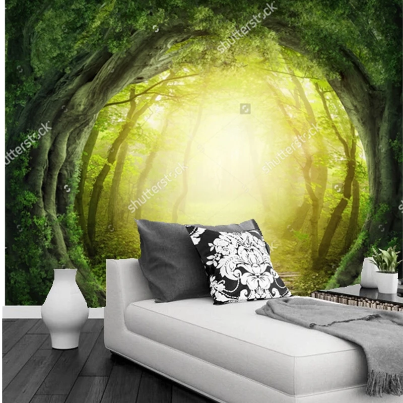 Обои для младенцев на заказ Волшебная черная дорога 3D фантазия детской комнаты