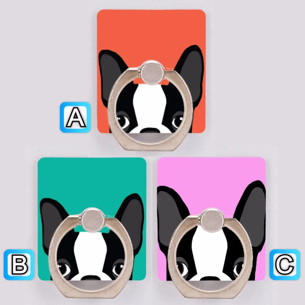 Boston Terrier Puppy Dog мобильный телефон держатель кольцо крепление Универсальный