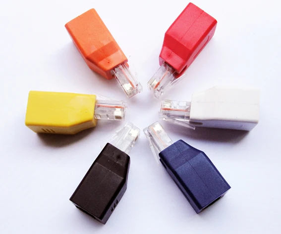 Online 500 Teile/los RJ45 Kreuz Adapter CAT5E Netzwerk Ethernet Stecker Männlich Zu Weiblich Kabel Adapter Neue Freies Verschiffen