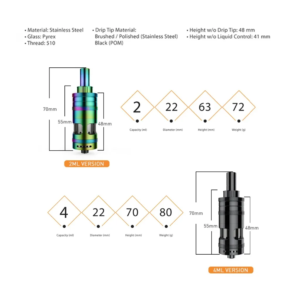 Volcanee eXpromizer V3 Fire MTL RTA Single Coil Building Deck 2ML 4ML Liquid Control Optimal Airflow Design Ecig Vape Atomizer |
