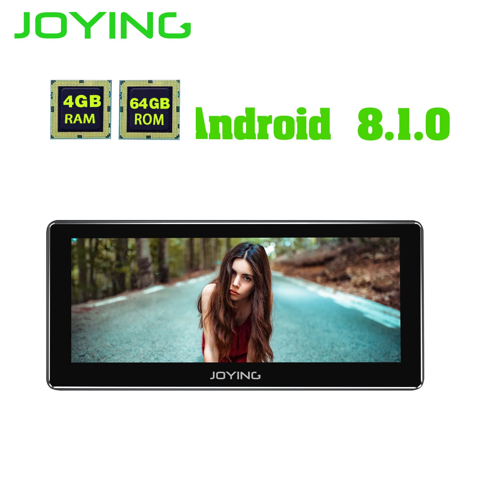JY-HOS01N4GS-2 JOYING, 8,8 дюймов, ips, автомобильный радиоплеер, Android 8,1, четыре ядра, 4 Гб+ 64 ГБ, универсальная магнитола, HD экран, поддержка 3G/4G, SWC - Цвет: JY-HOS01N4GS-2