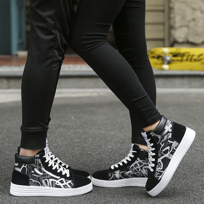 VKERGB Espadrilles/Мужская модная обувь 2018 г. мужская повседневная с граффити в стиле