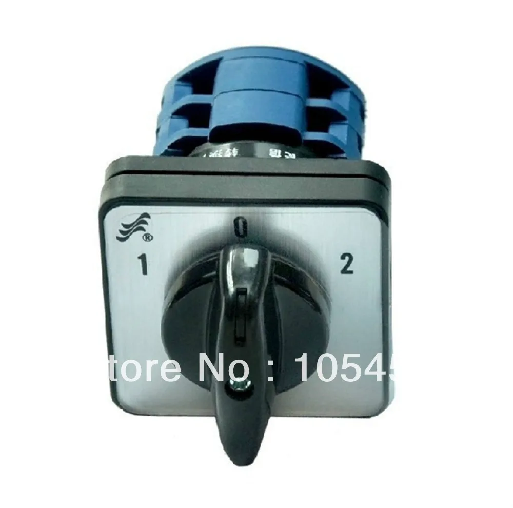 

(1)Rotary Switch 48*48*43mm Cam Changeover Switch 20A Dual Power 3Lock 8Terminal