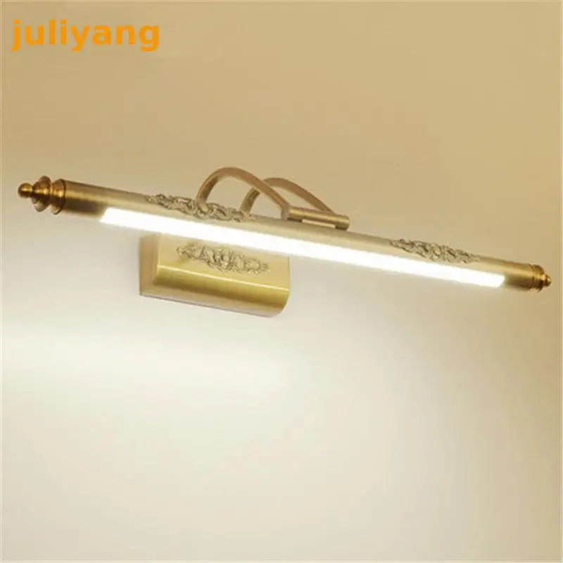 New Arrivals European Nordic retro front mirror cabinet lights waterproof LED cosmetic lamp bronz Bathroom Warm White/White|mirror cabinet|cosmetic