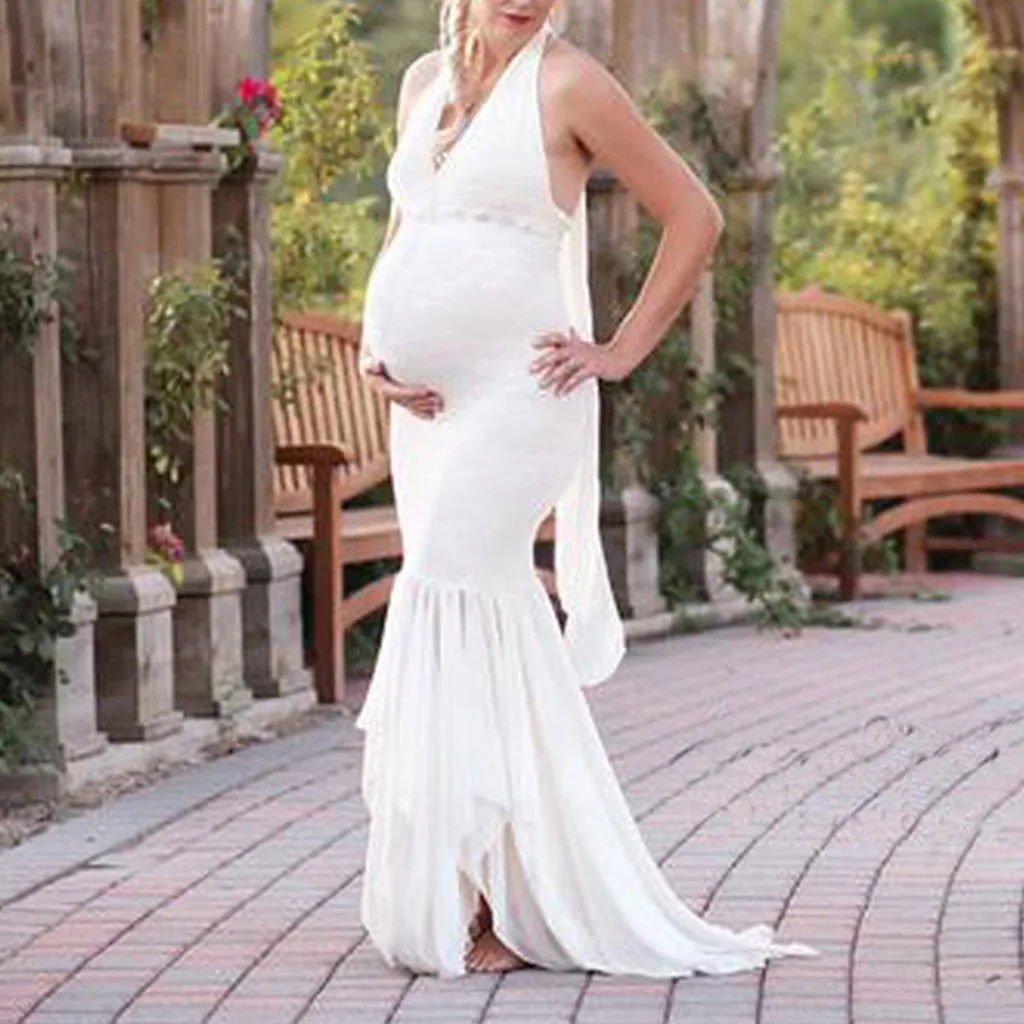 Женское однотонное платье без рукавов платья для беременных сексуальное