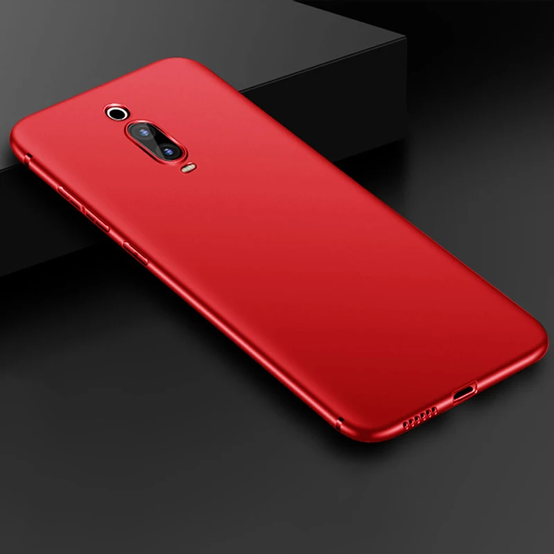 Чехол Raugee для Xiaomi mi 9T чехол ультра тонкий мягкий силиконовый чехол для Xiao mi Red mi K20 mi 9T Pro mi 9 M9 SE матовый чехол - Цвет: Красный