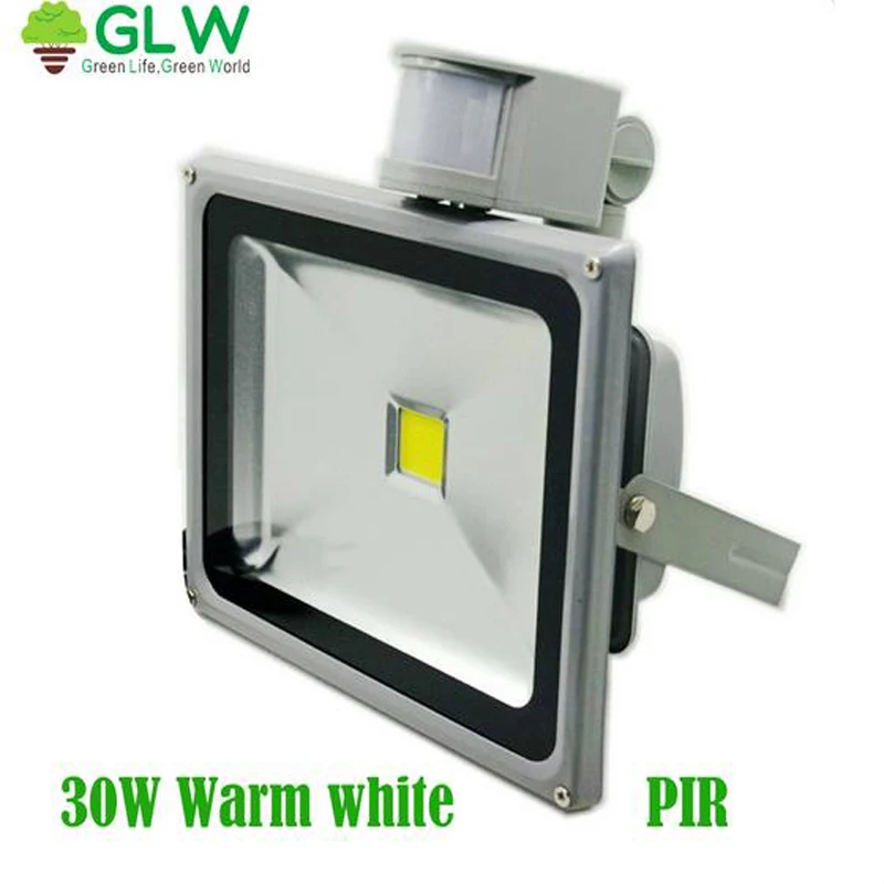 30 Вт ПИР СВЕТОДИОДНЫЙ прожектор Датчик Движения Наружное освещение Теплый Белый