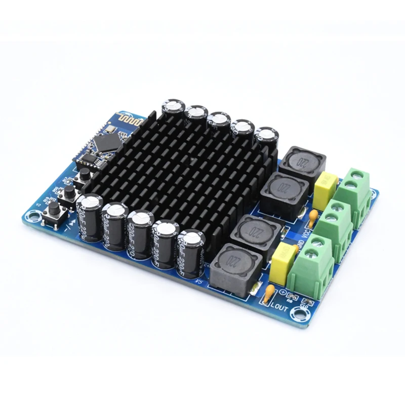 TDA7498 4,1 HD bluetooth высокой мощности цифровой усилитель мощности двухканальный 2*100 Вт DC12-24V усилители аудио доска
