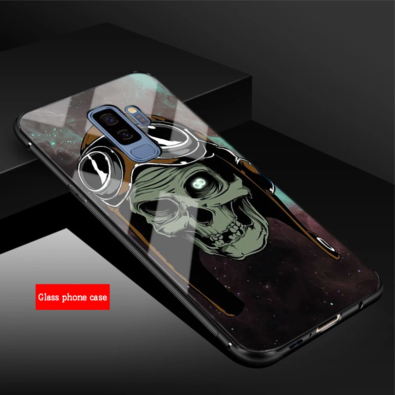 Чехол для телефона из закаленного стекла Samsung Galaxy A6 A6S A8 A8S J6 J8 2018 S8 S9 S10 PLUS NOTE 8 9