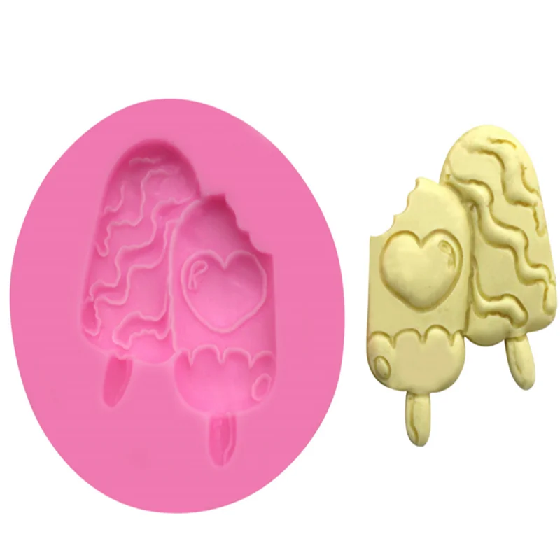 1 шт. силиконовый Flying Goose Love Ice Cream Vormige Fondant Siliconen Mallen chocolad животные конфеты