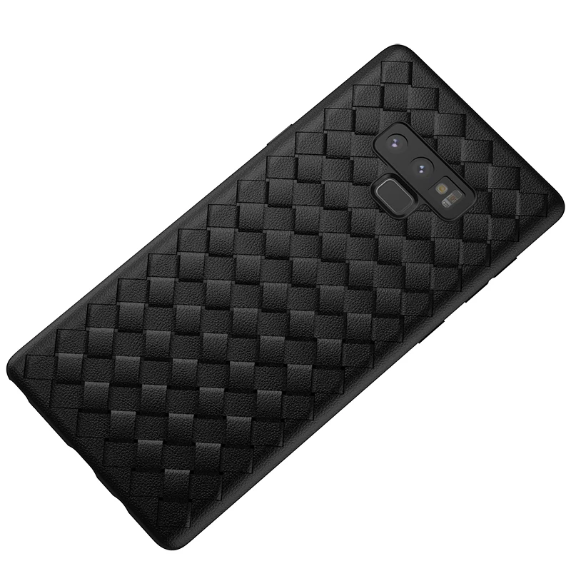 Boomboos классический ткацкий кожаный узор дышащая сетка ТПУ чехол для Samsung Galaxy note 9
