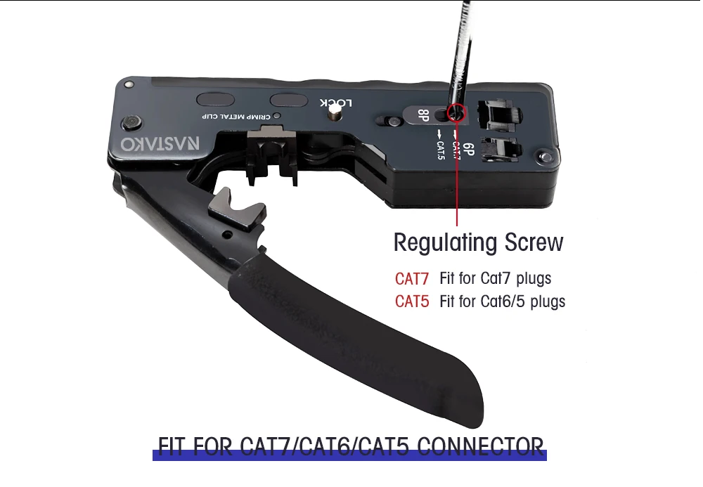 RJ45 инструмент сетевой обжимной инструмент RJ45 комплект для обжима для RJ45 Cat7 Cat6 Cat5 разъем сетевой кабель мульти обжимной металлический зажим
