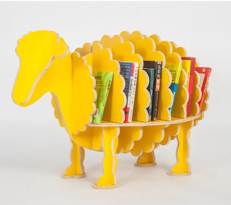 Деревянный книжный шкаф полка для хранения книг креативная детская мебель