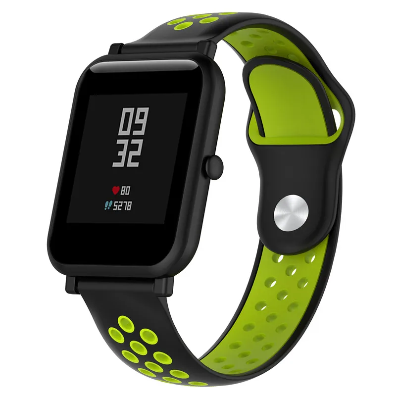 Ремешок для Amazfit Pace Smartwatch 20/22 мм совместимый с Galaxy Watch Active Garmin Vivoactive 3 силиконовый
