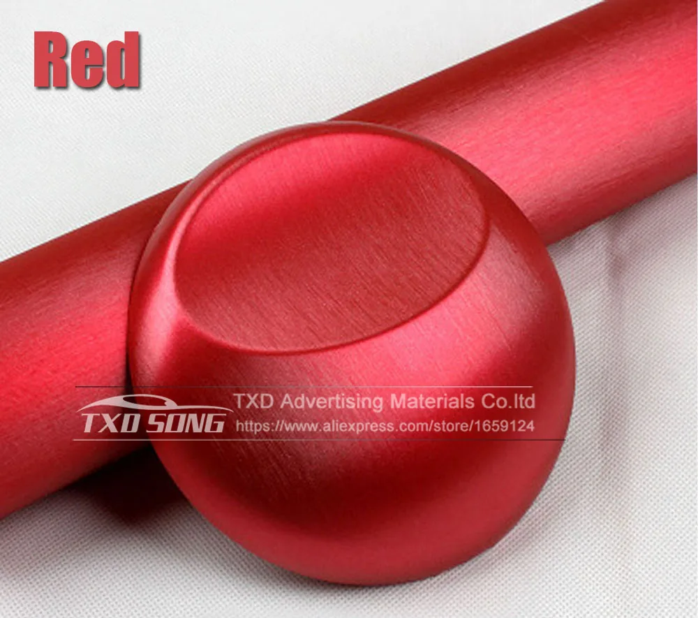 metallic red Cay укладки градиентный нейтрально-серый фильтр металлик матовый Алюминий винил металлический виниловая пленка для отделки автомобиля стикер автомобиля с Размеры: 10/20 Вт, 30 Вт/40/50/60x152 см - Название цвета: metallic red