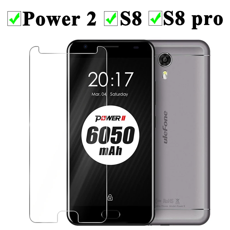 Для Ulefone Power 2 стекло для S8 Pro закаленное s 8 Защитная пленка экрана 9H защитное