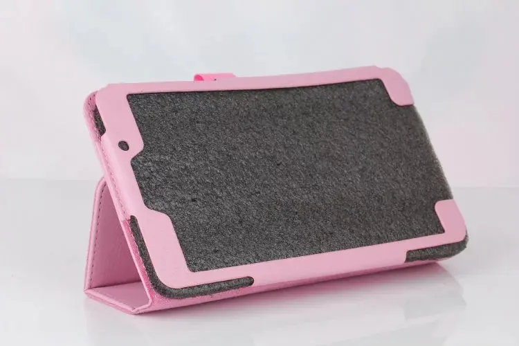 Ультратонкий чехол книжка Litchi 2 Folder Folio Stand Smart PU кожаный для Samsung Galaxy Tab A 7 0 2016 T280 SM