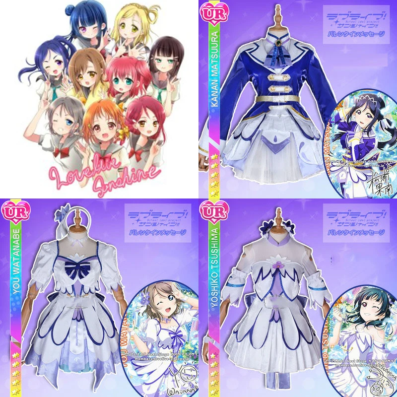 Индивидуальный размер Lovelive Sunshine яркая Мелодия Watanabe You/Tsushima Yoshiko/Kanan Matsuura костюм