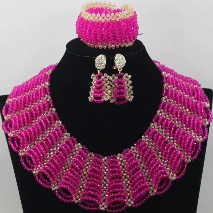 Superior Royal Blue African Beads Wedding Jewelry Sets Princess Women Dubai Events Occassion Free Shipping HX313 | Украшения и