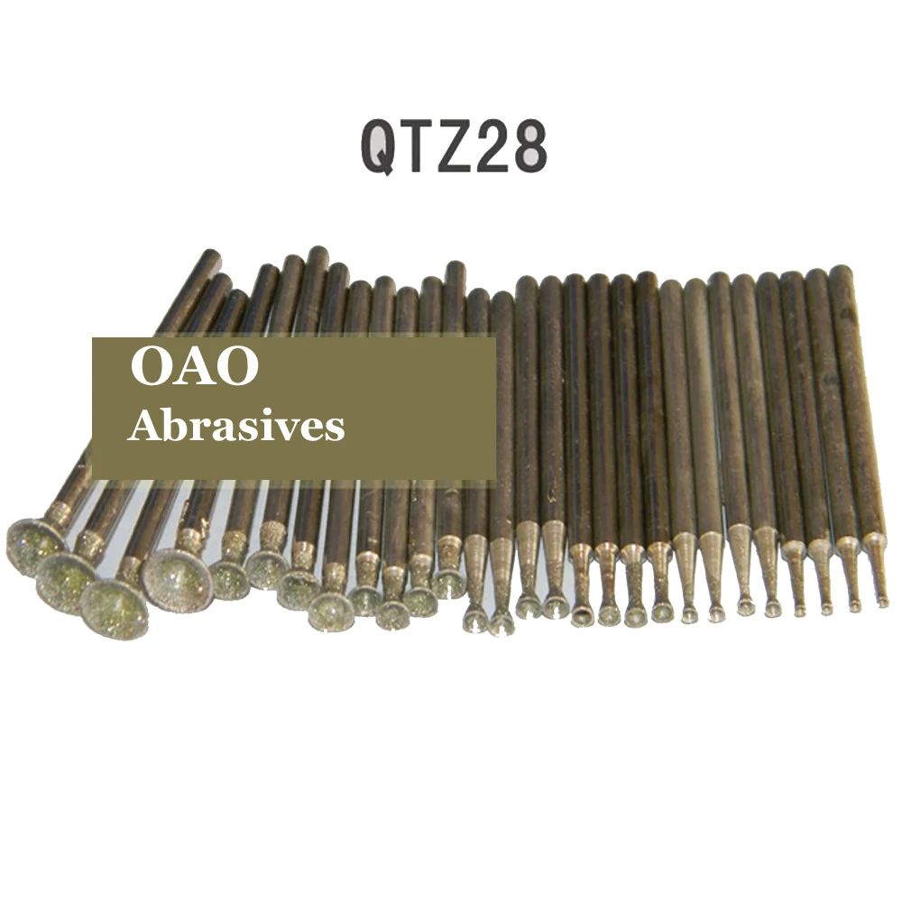 28 шт. алмазные инструменты для резьбы по нефриту маленькие шлифовальные