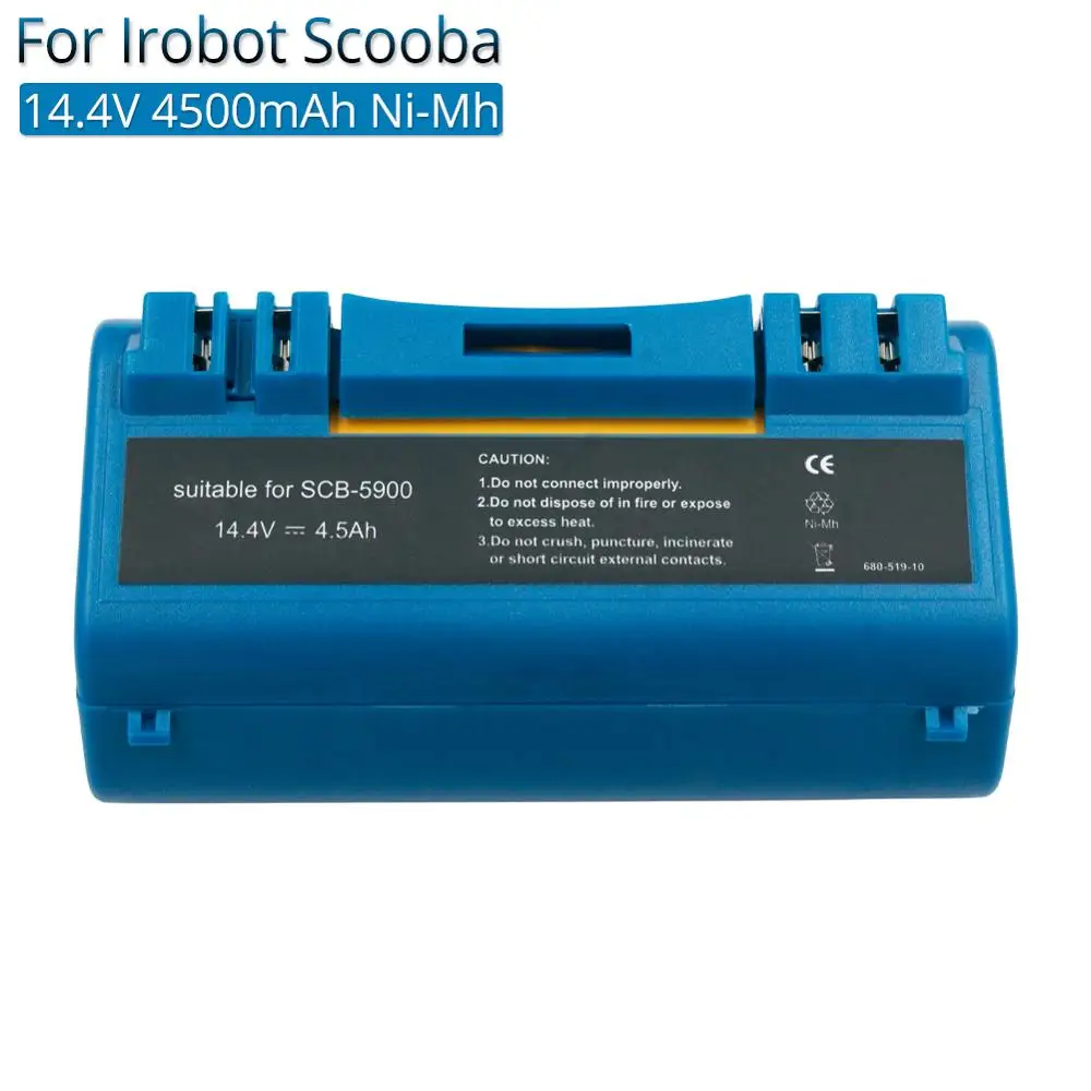 Сменный перезаряжаемый аккумулятор 14 4 В 4500 мАч Nimh для пылесосов iRobot Scooba 340 34001 350 380