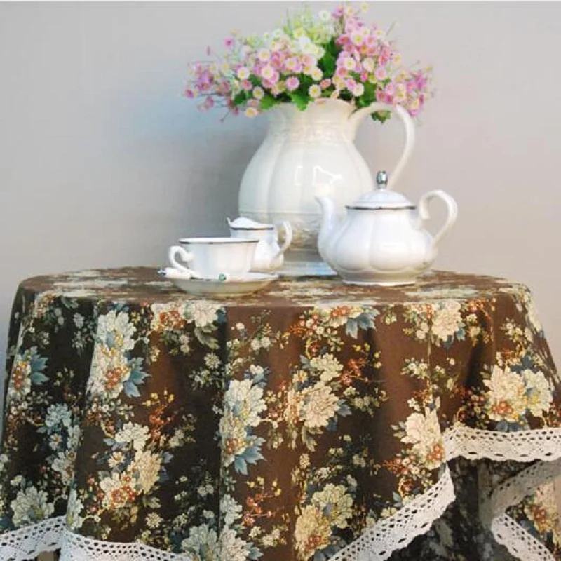 WINSTBROK высокое качество льняная скатерть стол в пасторальном стиле ткань