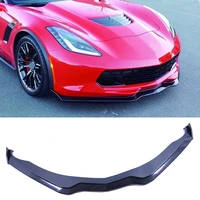 rt s style carbon fiber front lip spoiler for corvette c7