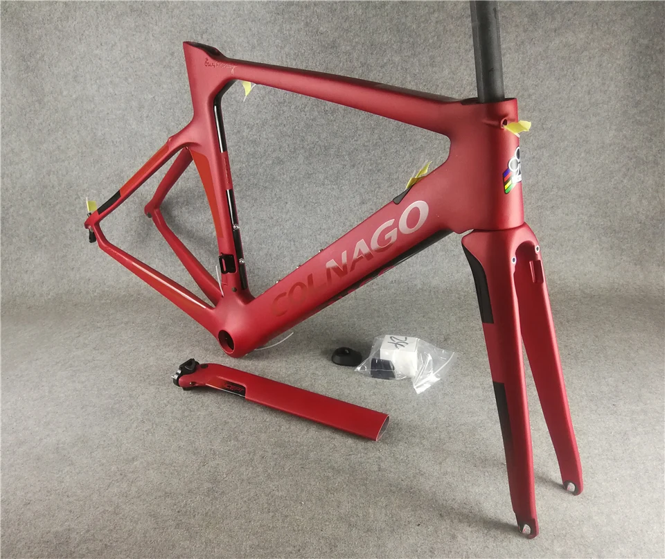 13 цветов красный Colnago концепция карбоновая рама матовая отделка велосипед набор углеродных дорожных Рам BB386