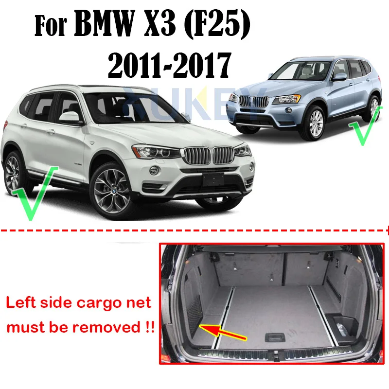 

Tailored For BMW X3 F25 2011 - 2017 Cargo Boot Liner Rear Trunk Floor Tray Mat Carpet Anti-slip 2012 2013 2014 2015 2016