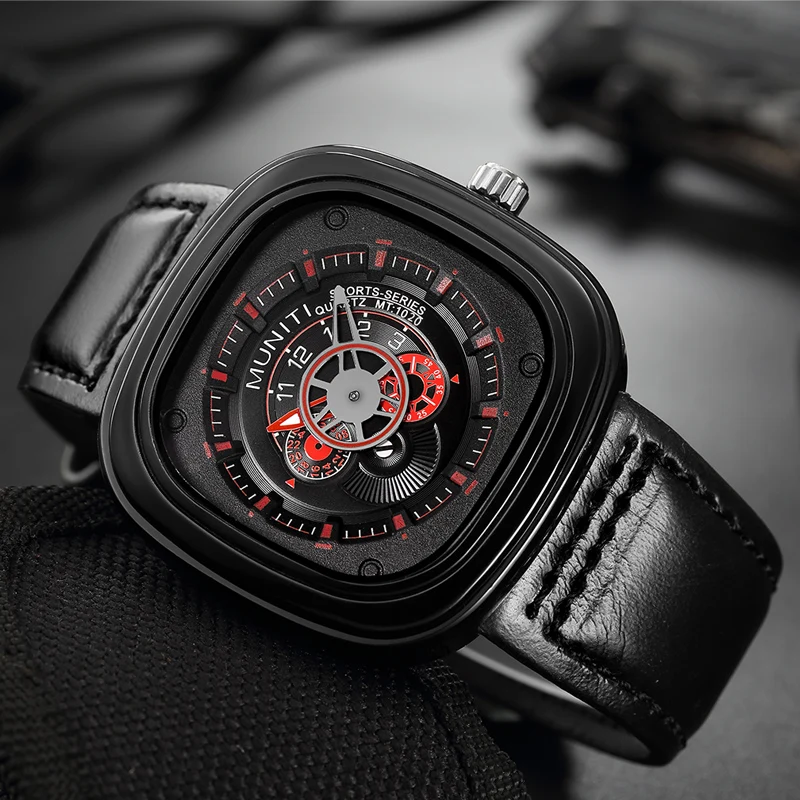 AAA Fashion Men's Watch Top Brand Luxury Chronograph Leather Quartz Casual Waterproof Sports Relogio Masculin | Наручные часы