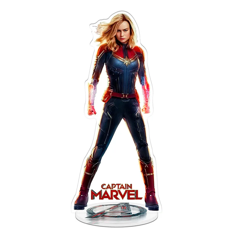Marvel Мстители 4 супергерой Железный человек, Капитан Америка, Халк, танос стоячие тарелки акриловые миниатюры украшения ремесла