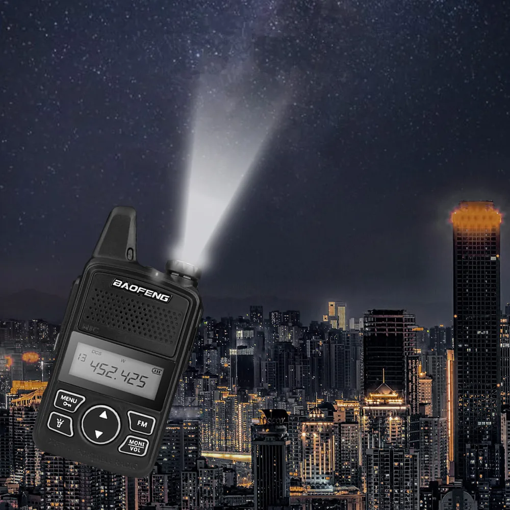 Baofeng BF-T1 двухстороннее радио мини портативное UHF 400-470MHz 20 каналов Ультра тонкое вождение для отеля, для Civil Walkie Talkie Ham Radio